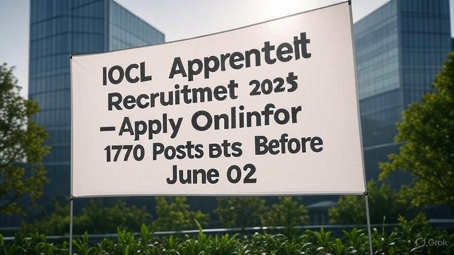 IOCL Apprentice Recruitment 2025 – Apply Online for 1770 Posts Before June 02